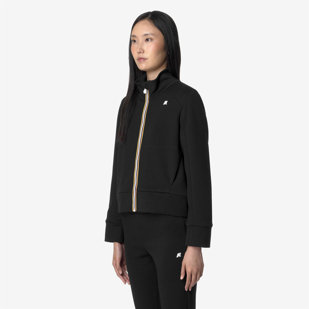 Fleece Woman ALARA LIGHT SPACER Jacket BLACK PURE Detail (jpg Rgb)			