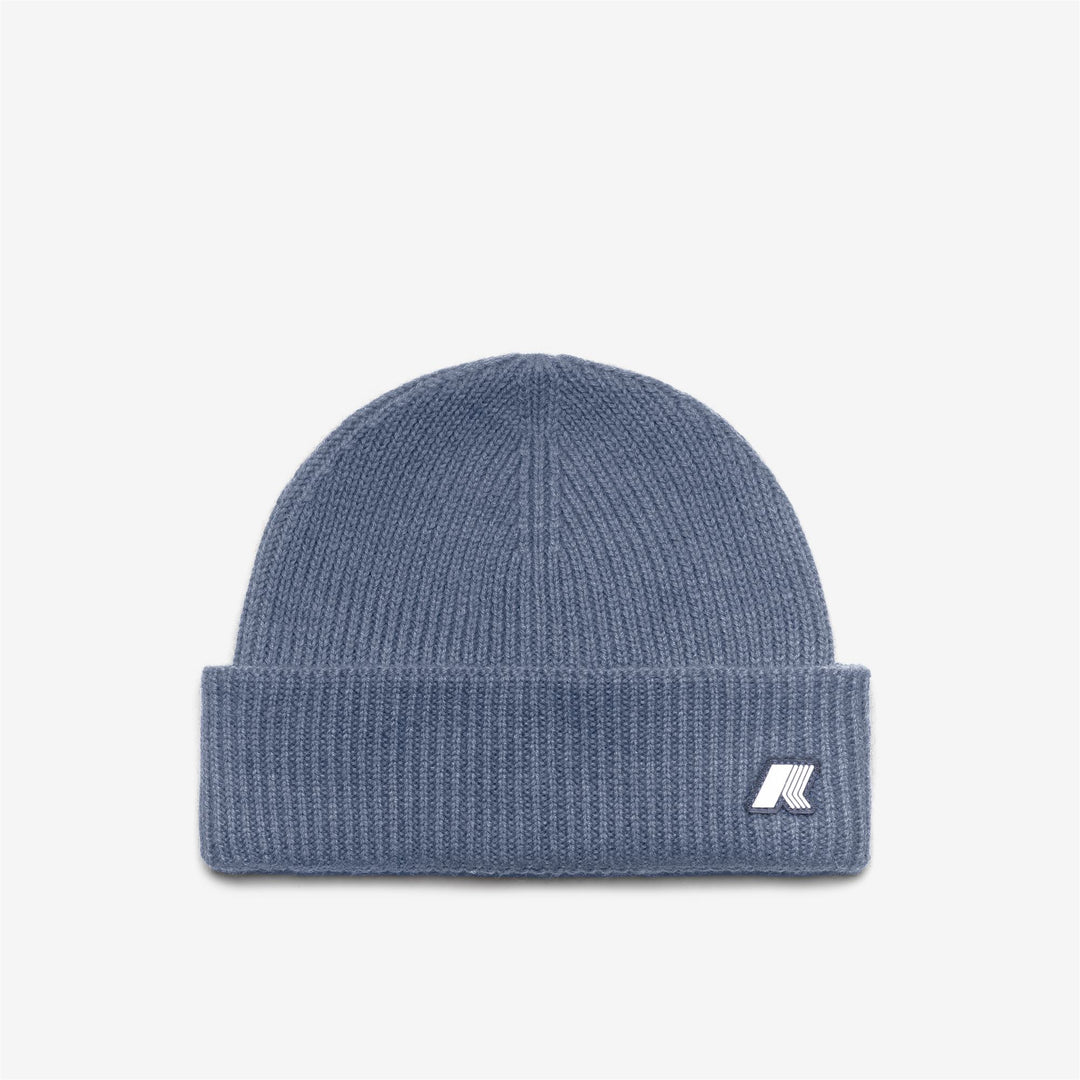 Headwear Unisex BRICE CARDIGAN STITCH WOOL Hat GREY BLUE AVIO MELANGE Photo (jpg Rgb)			