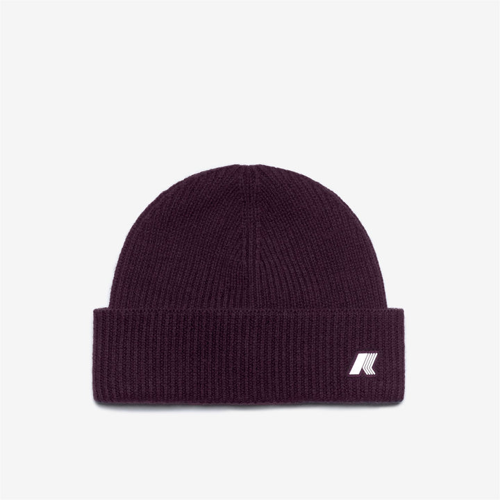 Headwear Unisex BRICE CARDIGAN STITCH WOOL Hat VIOLET DK PURPLE MELANGE Photo (jpg Rgb)			