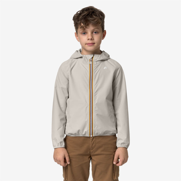 Jackets Boy P. JACK STRETCH DOT Short BEIGE LT Dressed Back (jpg Rgb)		