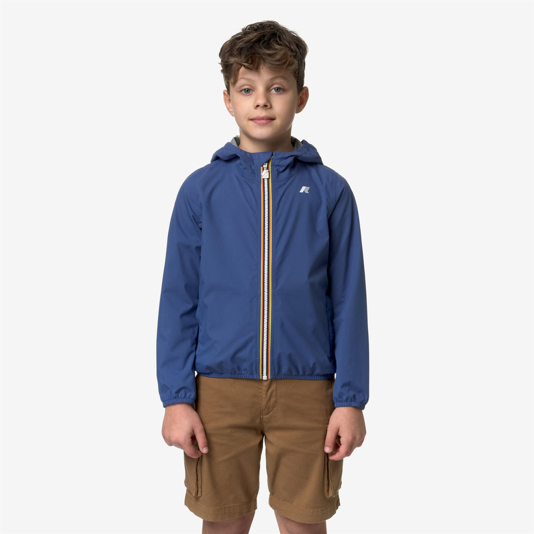 Jackets Boy P. JACK STRETCH DOT Short BLUE FIORD Dressed Back (jpg Rgb)		