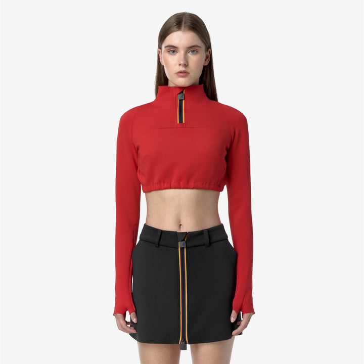 T-ShirtsTop Woman DEFEN SCUBA Top RED DK Dressed Back (jpg Rgb)		