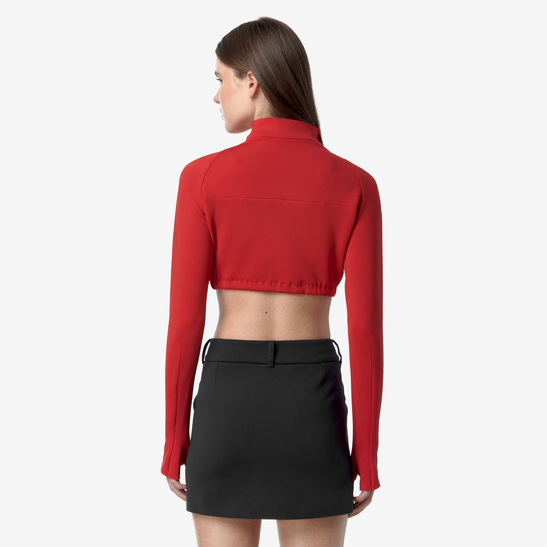 T-ShirtsTop Woman DEFEN SCUBA Top RED DK Dressed Front Double		