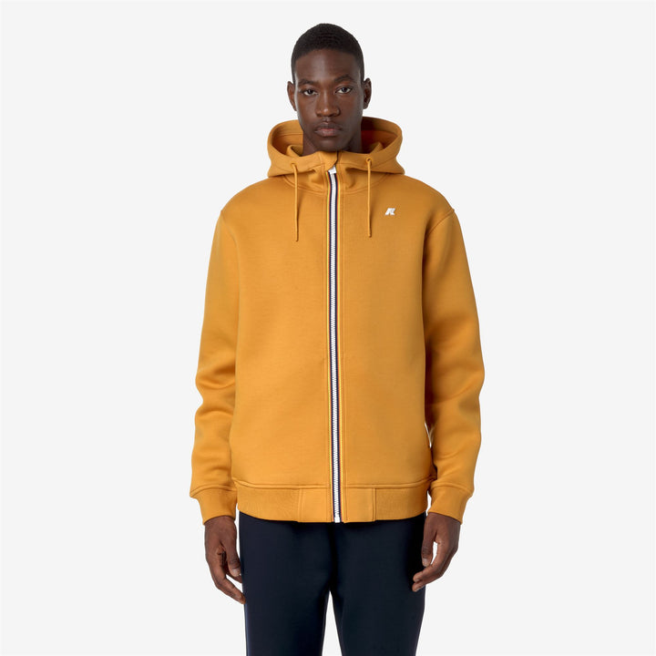 Fleece Man RAINER SPACER Jacket YELLOW INCA Dressed Back (jpg Rgb)		