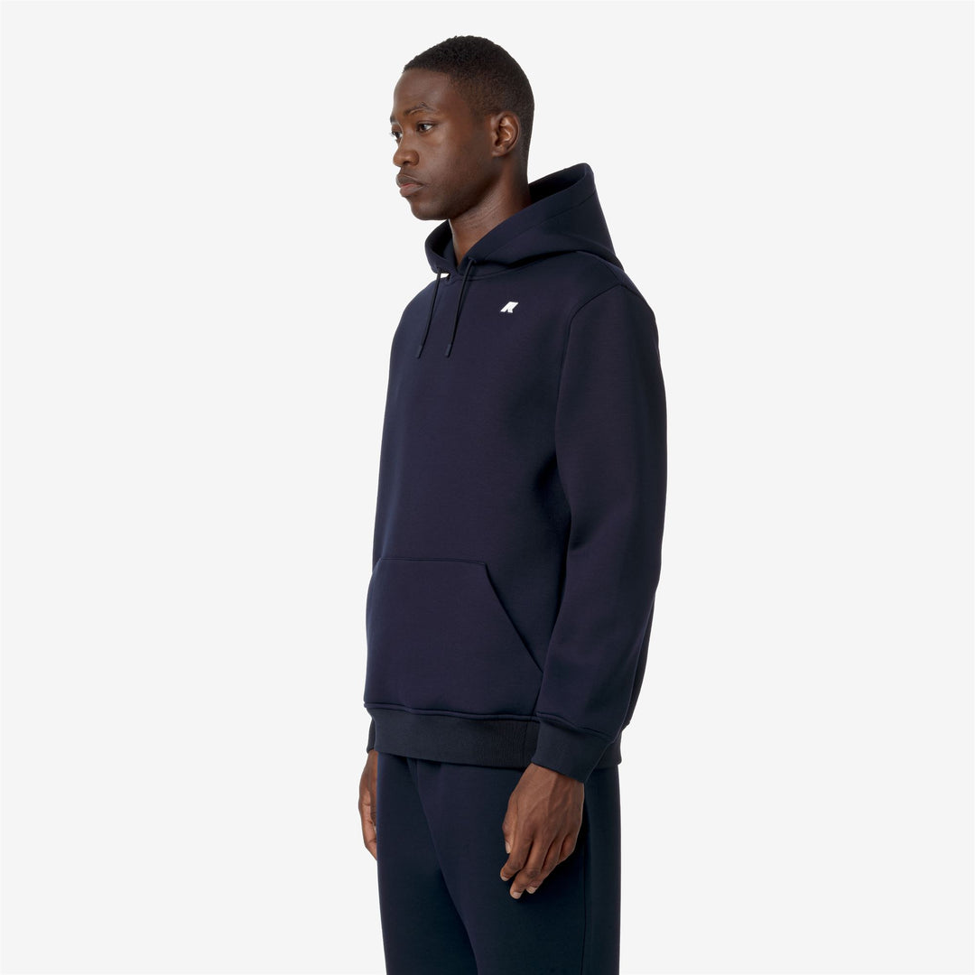 Fleece Man BERNIE SPACER Pull Over BLUE DEPTH Detail (jpg Rgb)			