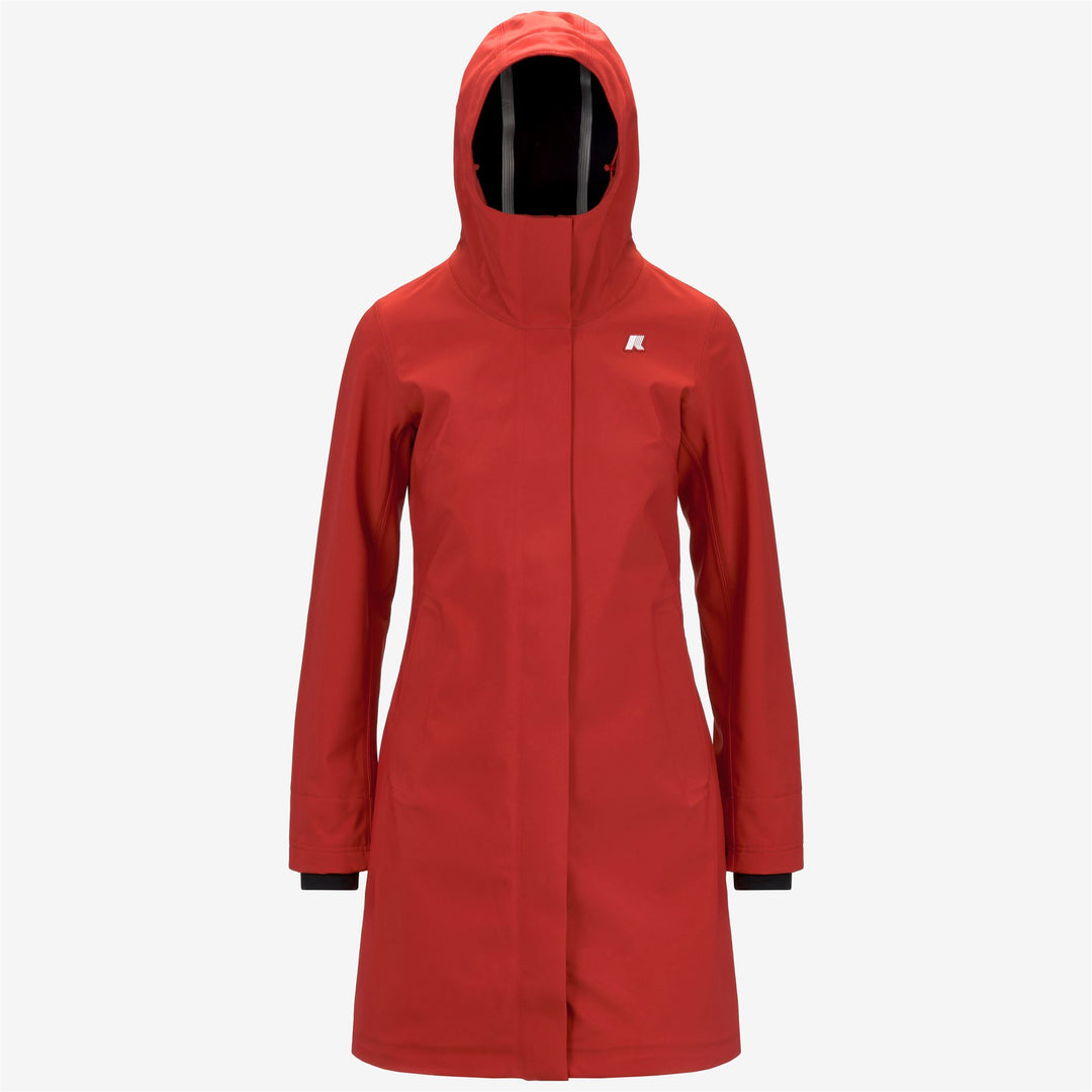 Jackets Woman STEPHY BONDED 3/4 LENGTH RED P-BLUE D Photo (jpg Rgb)			