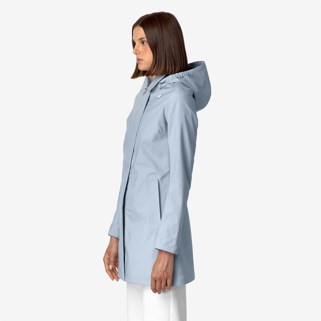 Jackets Woman MATHY BONDED 3/4 LENGTH BLUE A-BLUE D Detail (jpg Rgb)			