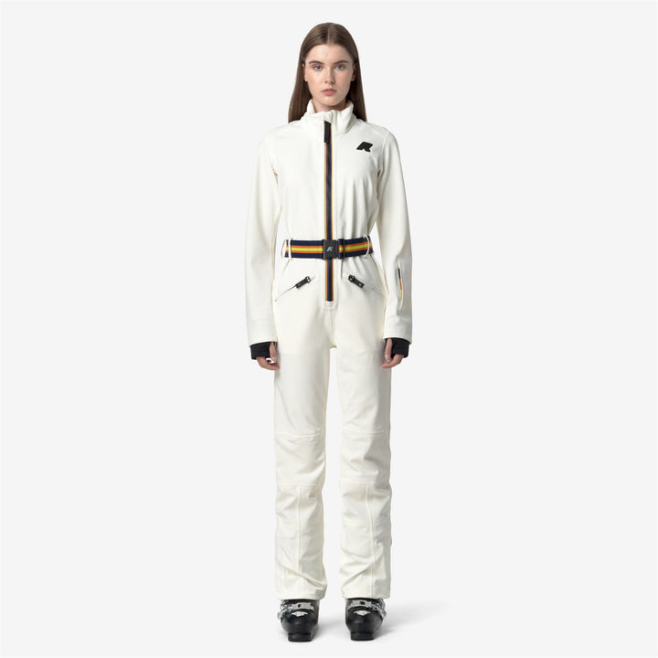 Sport Suits Woman LECHERE ICONICTAPE Coverall Suit WHITE GARDENIA Dressed Back (jpg Rgb)		