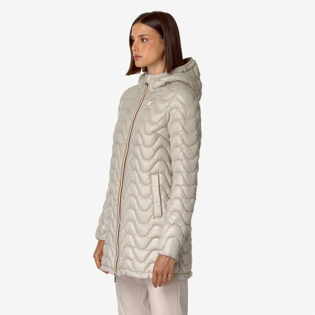 Jackets Woman SOPHIE QUILTED WARM Mid BEIGE GREY Detail (jpg Rgb)			