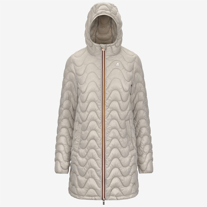 Jackets Woman SOPHIE QUILTED WARM Mid BEIGE GREY Photo (jpg Rgb)			