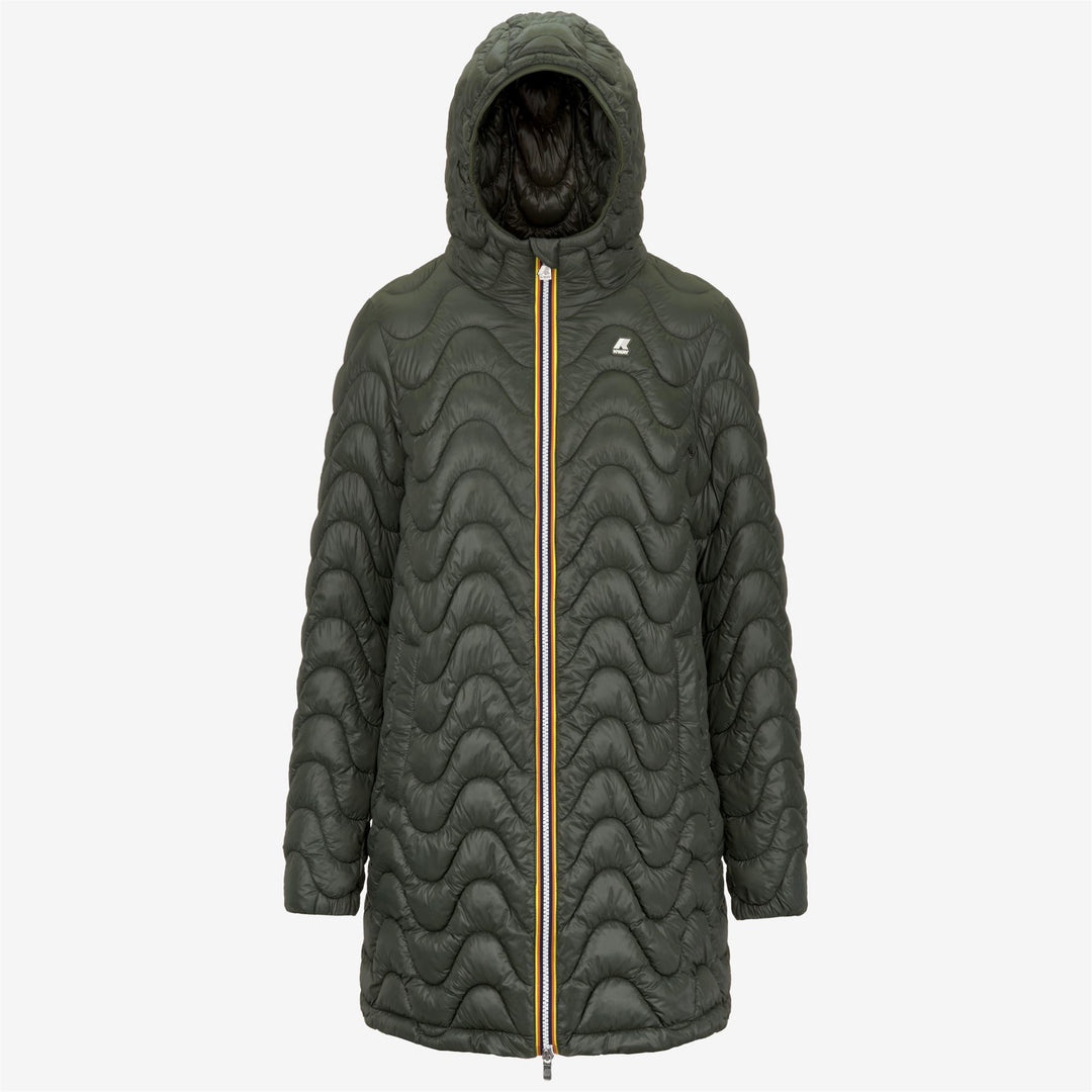 Jackets Woman SOPHIE QUILTED WARM Mid GREEN BLACKISH Photo (jpg Rgb)			