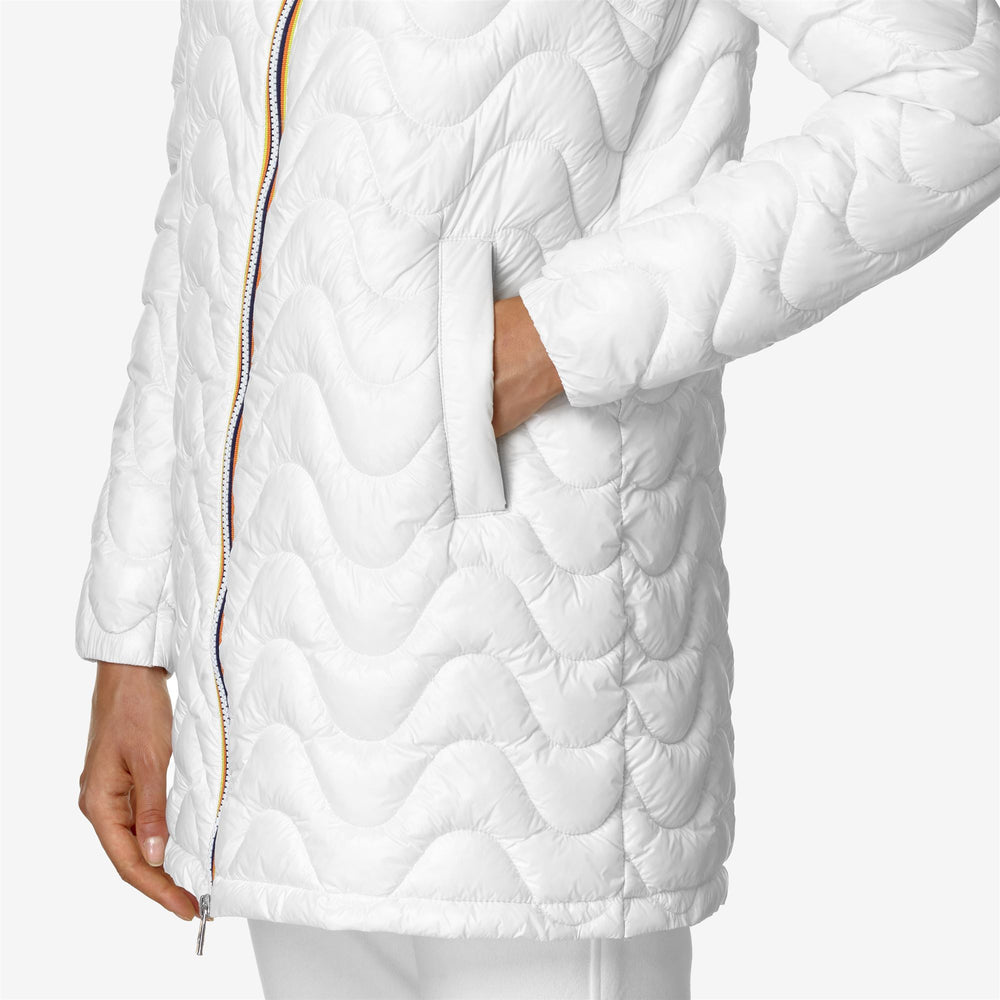 Jackets Woman SOPHIE QUILTED WARM Mid WHITE GARDENIA Detail Double				