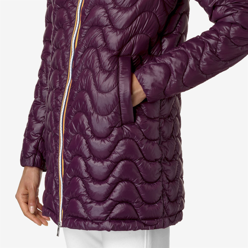 Jackets Woman SOPHIE QUILTED WARM Mid VIOLET DK PURPLE Detail Double				