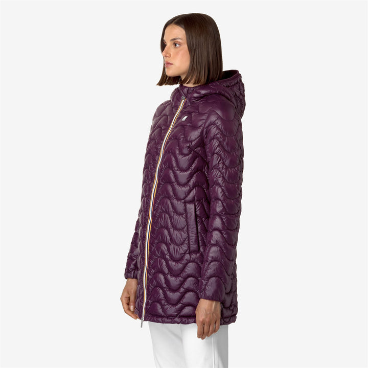 Jackets Woman SOPHIE QUILTED WARM Mid VIOLET DK PURPLE Detail (jpg Rgb)			