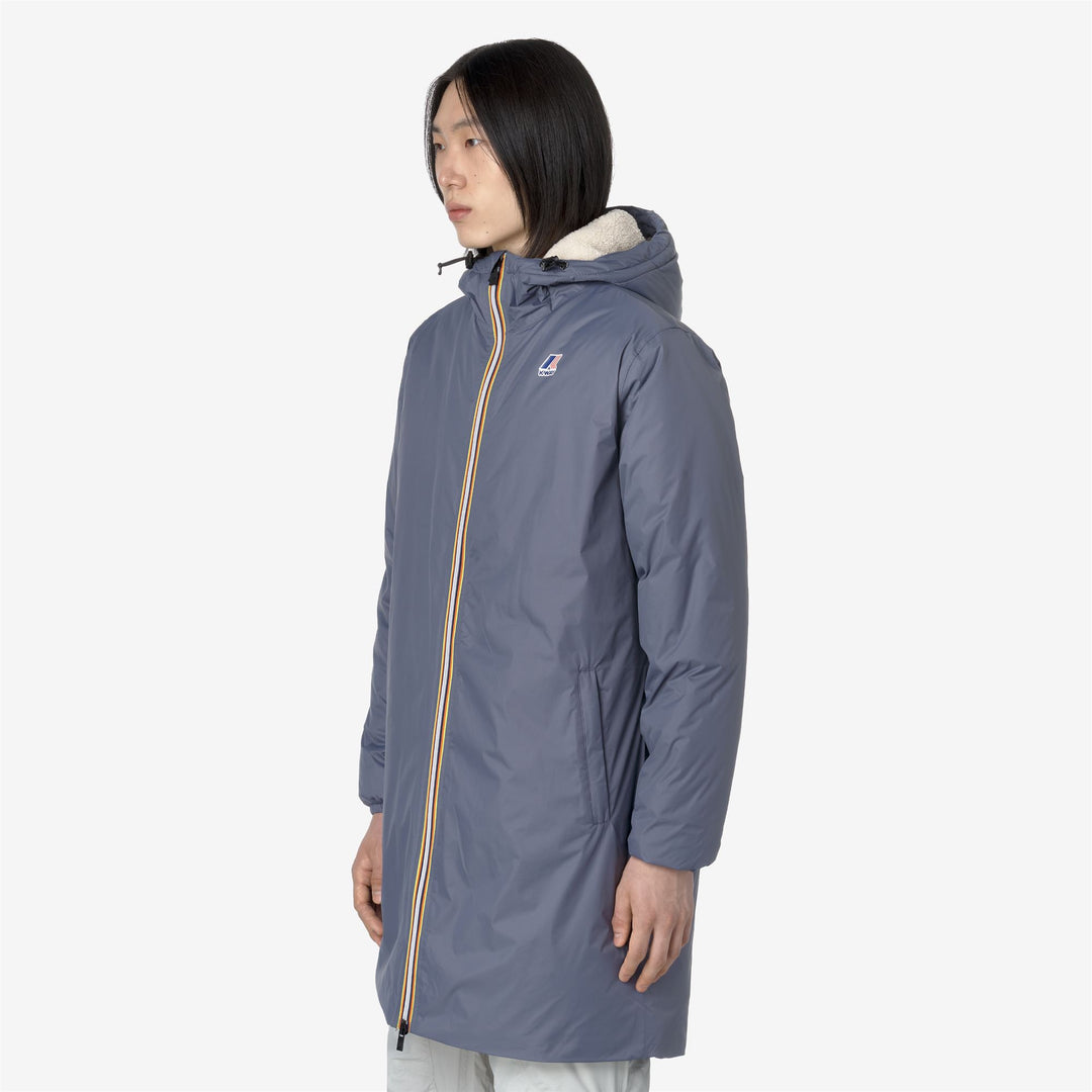 Jackets Unisex Le Vrai 3.0 Eiffel Orsetto 3/4 LENGTH GREY BLUE AVIO Detail (jpg Rgb)			