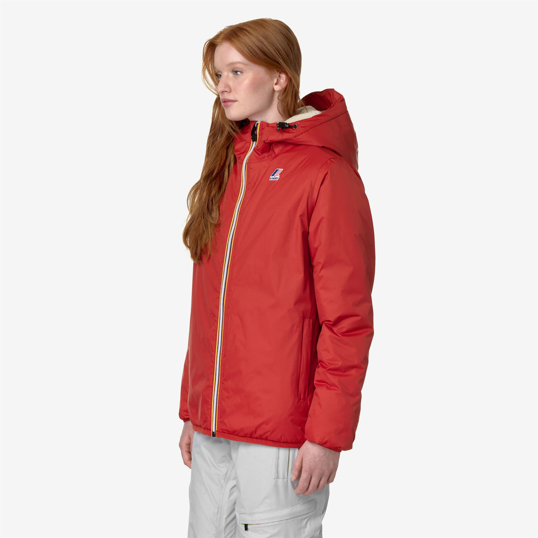 Jackets Unisex LE VRAI 3.0 CLAUDE ORSETTO Mid RED POMPEIAN Detail (jpg Rgb)			