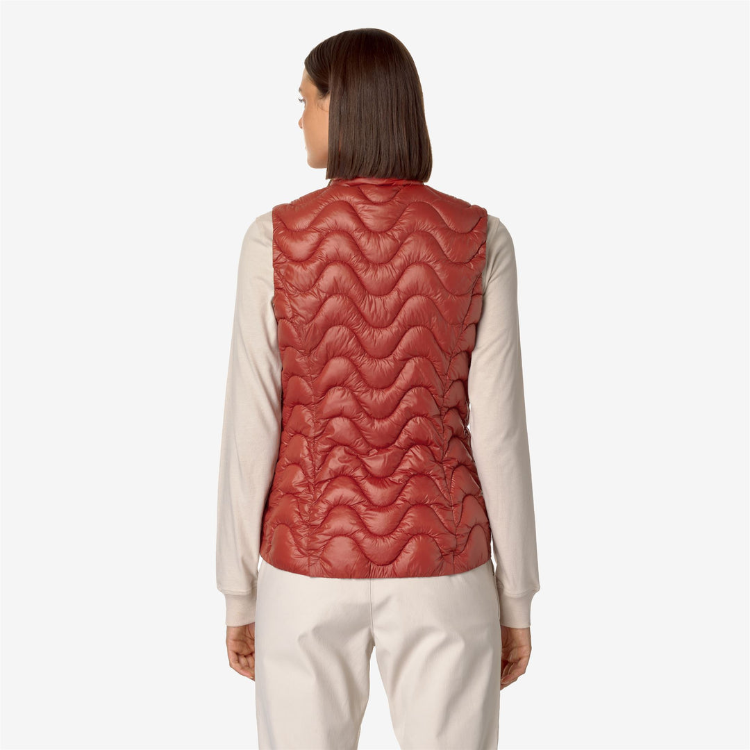 Jackets Woman VIOLE QUILTED WARM Short RED POMPEIAN Dressed Front Double		