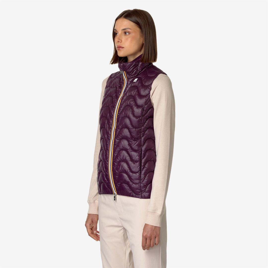 Jackets Woman VIOLE QUILTED WARM Short VIOLET DK PURPLE Detail (jpg Rgb)			