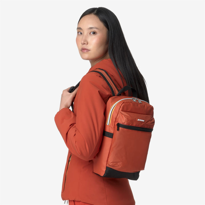 Bags Unisex SMALL LAON Backpack RED POMPEIAN Detail (jpg Rgb)			