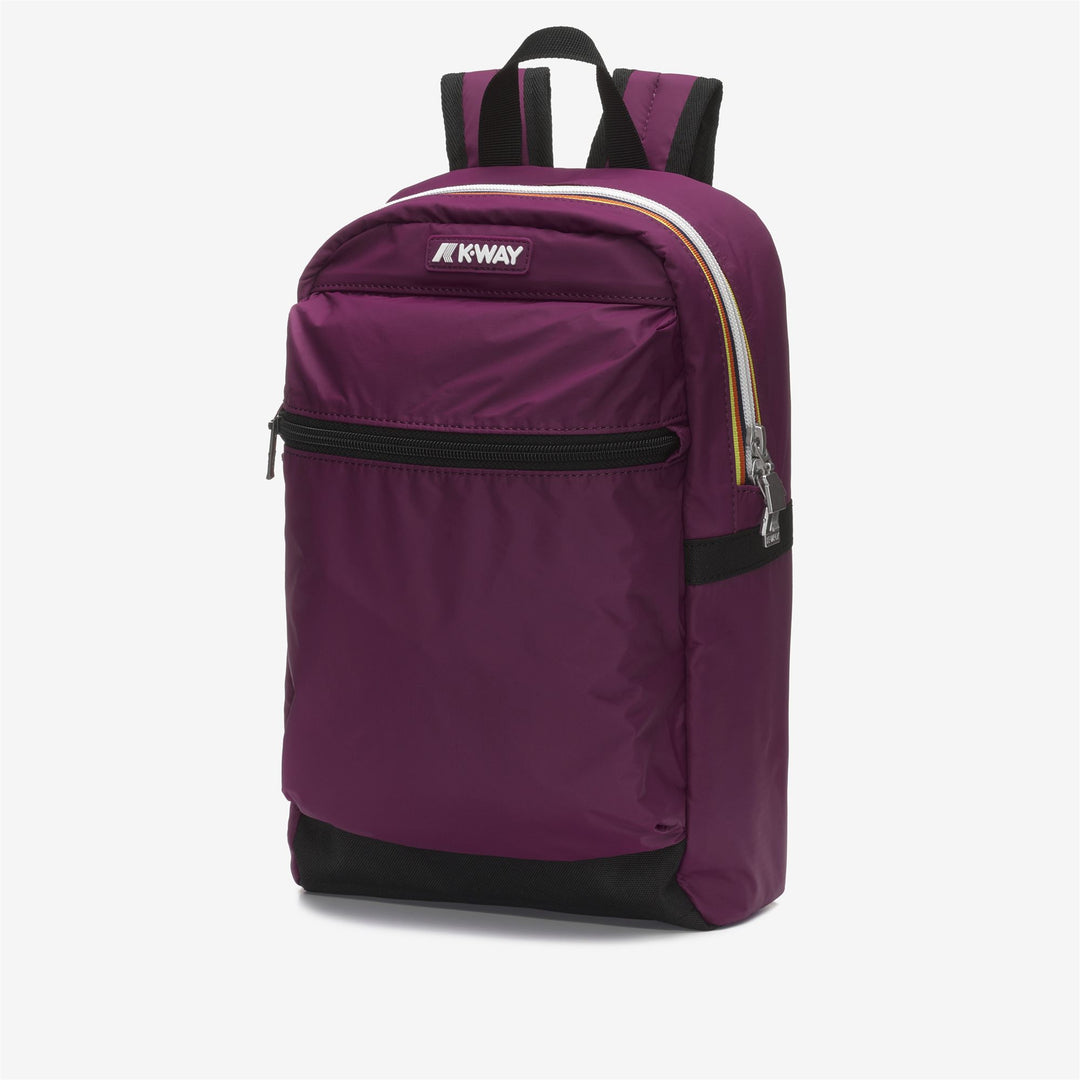 Bags Unisex SMALL LAON Backpack VIOLET DK PURPLE Dressed Front (jpg Rgb)	