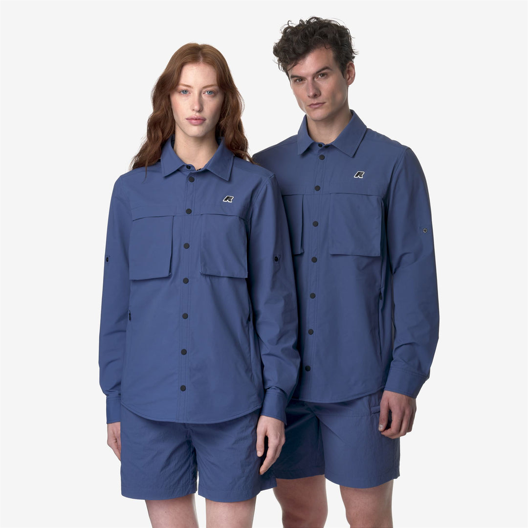 SHIRTS Unisex SEYNE CLASSIC BLUE FIORD Detail Double				