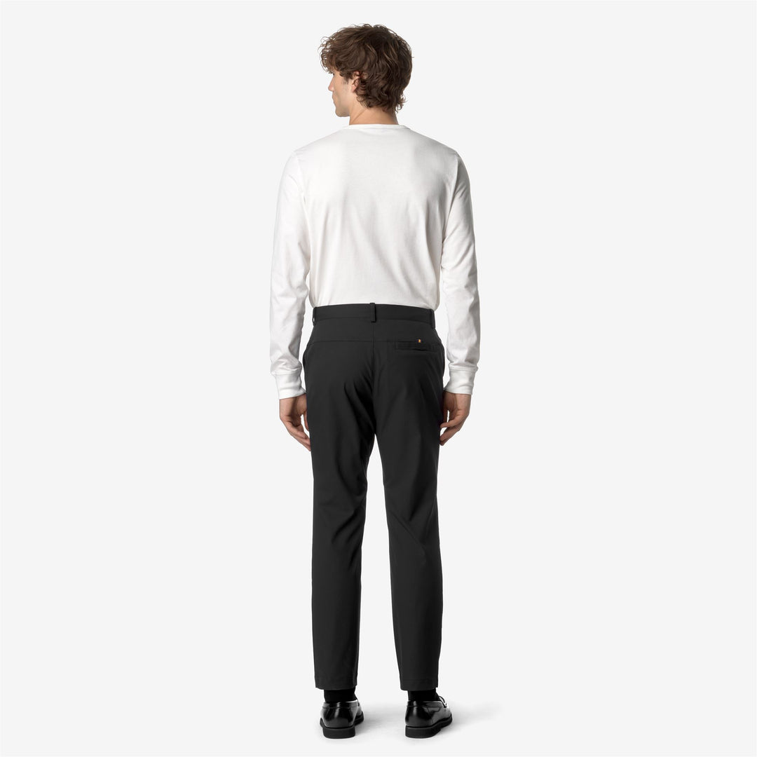 Pants Unisex ELIA TWILL PEACH CHINO BLACK PURE Dressed Front Double		