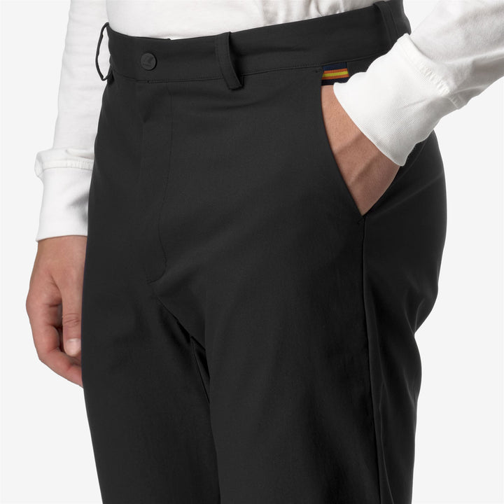 Pants Unisex ELIA TWILL PEACH CHINO BLACK PURE Detail Double				