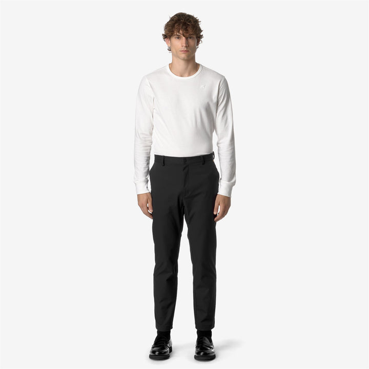 Pants Unisex ELIA TWILL PEACH CHINO BLACK PURE Dressed Back (jpg Rgb)		