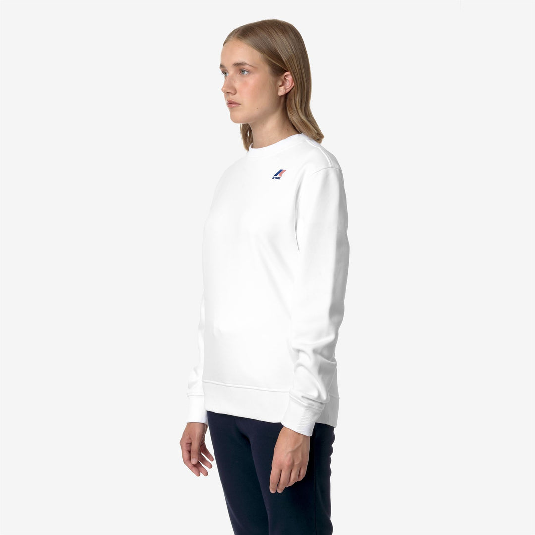 Fleece Unisex LE VRAI VILAINE HV POLY CO Jumper WHITE Detail (jpg Rgb)			