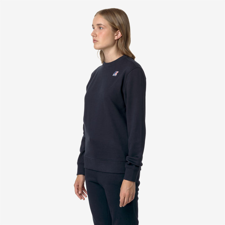 Fleece Unisex LE VRAI VILAINE HV POLY CO Jumper BLUE DEPTH Detail (jpg Rgb)			