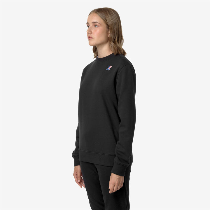 Fleece Unisex LE VRAI VILAINE HV POLY CO Jumper BLACK PURE Detail (jpg Rgb)			