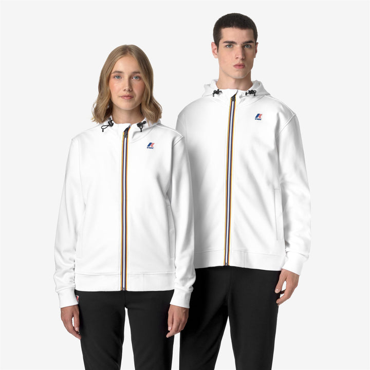 Fleece Unisex LE VRAI ARROUX HV POLY CO Jacket WHITE Detail Double				