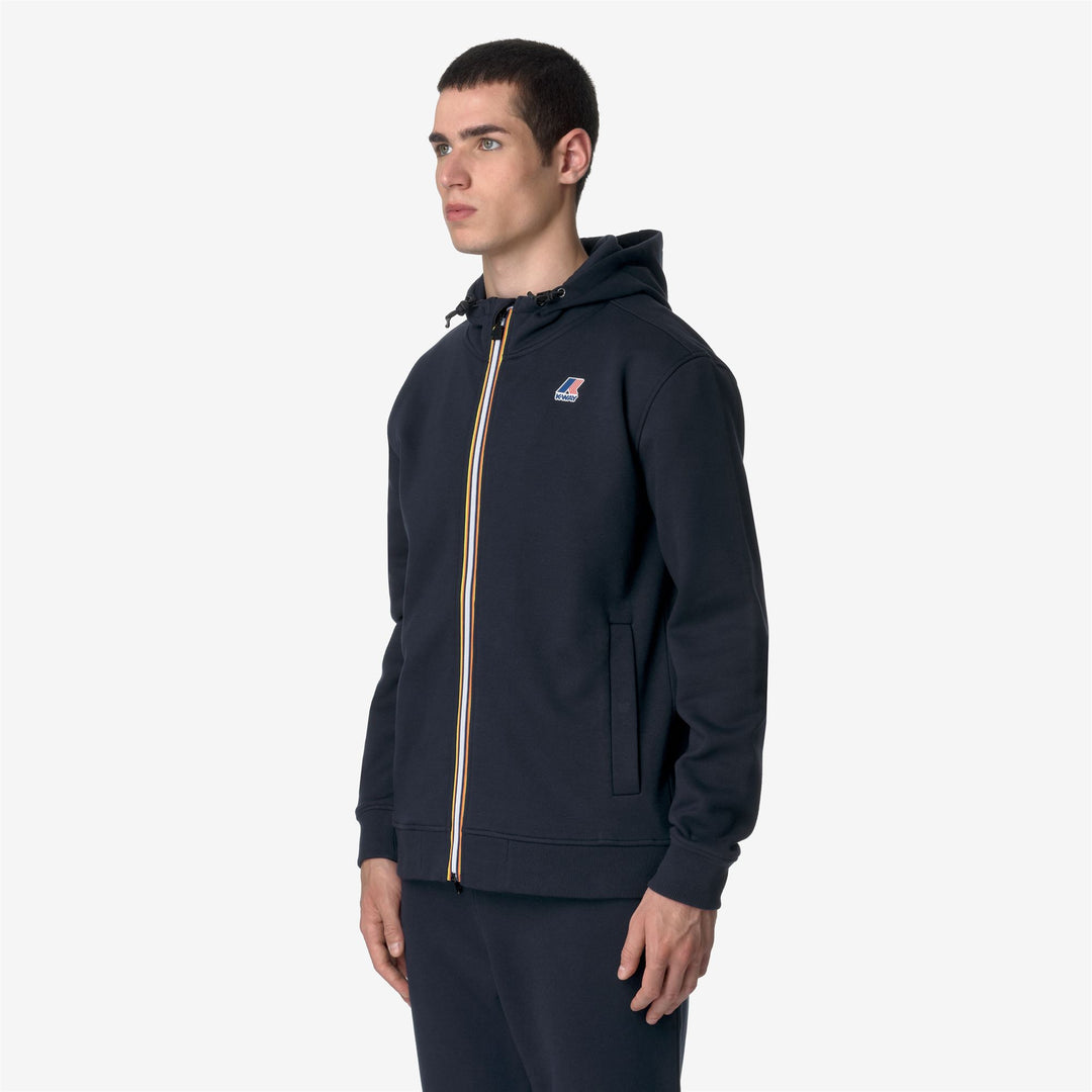 Fleece Unisex LE VRAI ARROUX HV POLY CO Jacket BLUE DEPTH Detail (jpg Rgb)			