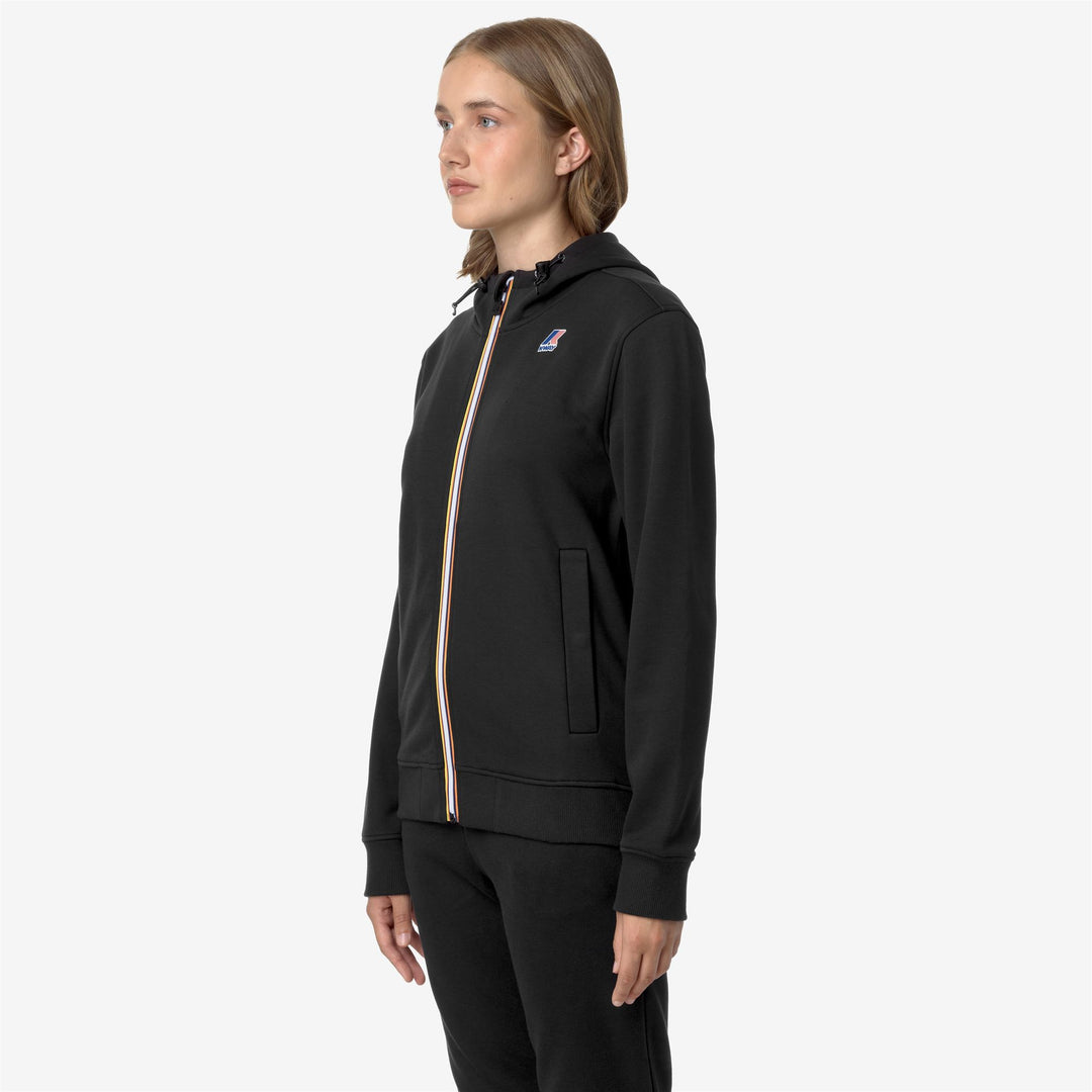 Fleece Unisex LE VRAI ARROUX HV POLY CO Jacket BLACK PURE Detail (jpg Rgb)			