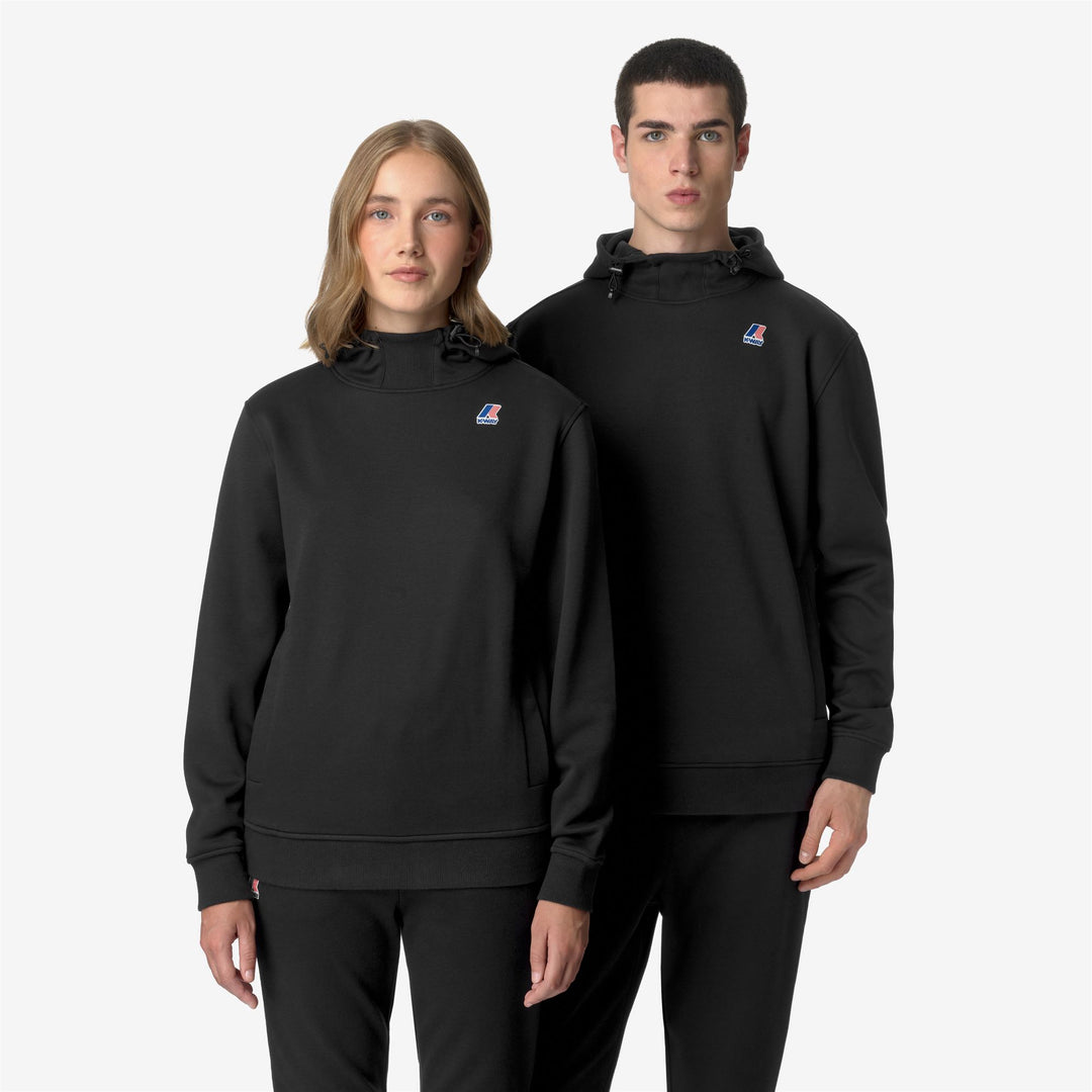 Fleece Unisex LE VRAI DURANCE HV POLY CO Jumper BLACK PURE Detail Double				