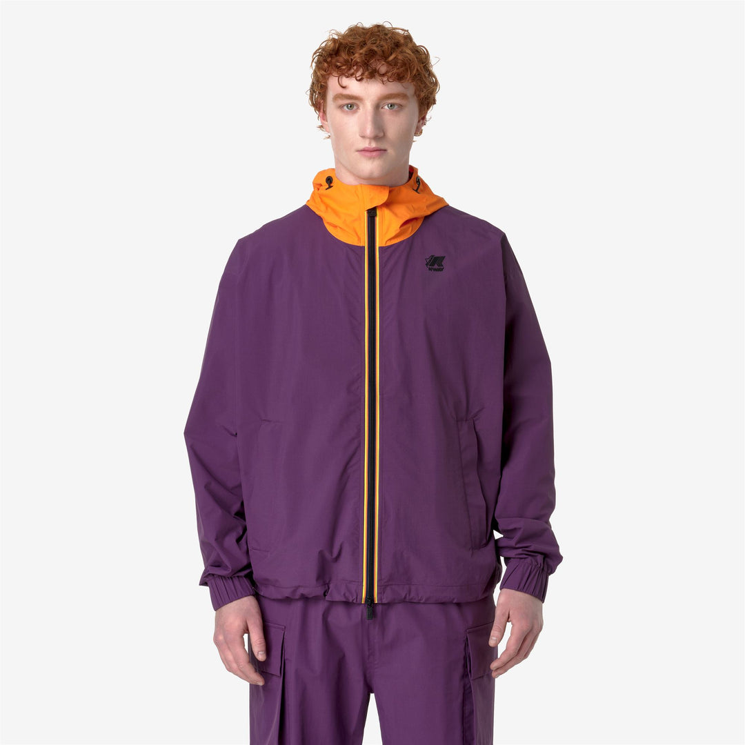 Jackets Unisex MILE 2.1 AMIABLE DIEMME Short VIOLET PURPLE - ORANGE Dressed Back (jpg Rgb)		