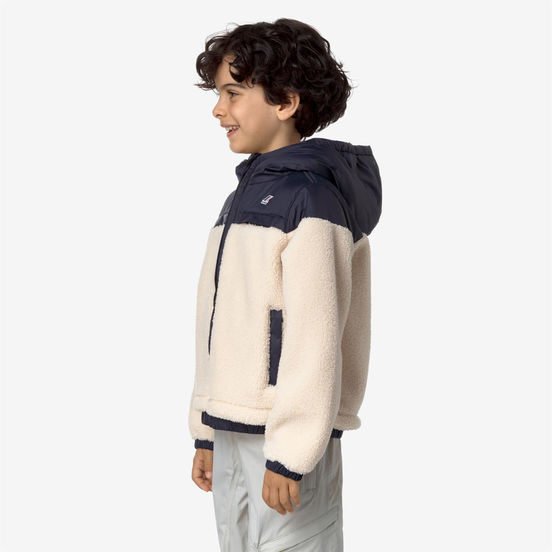 Fleece Kid unisex P. JILDAZ ORSETTO Jacket ECRU Detail (jpg Rgb)			