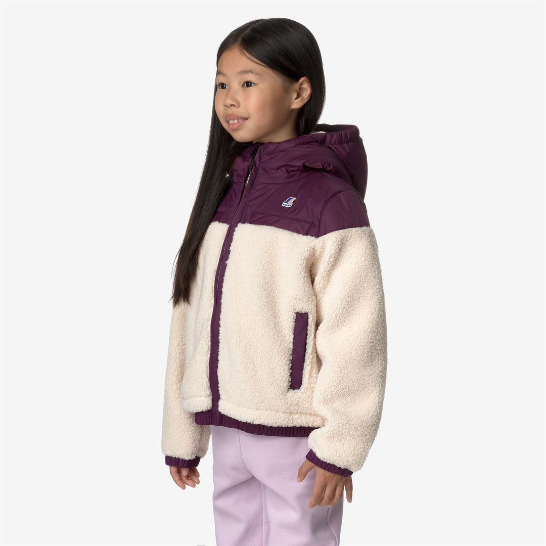 Fleece Kid unisex P. JILDAZ ORSETTO Jacket ECRU Detail (jpg Rgb)			