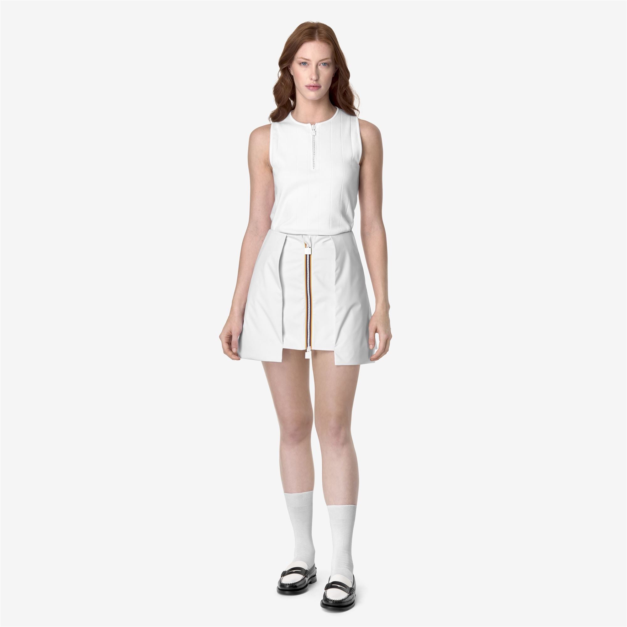 SHOKIEL POCKETS BONDED JERSEY Skirts Short Woman WHITE GREY