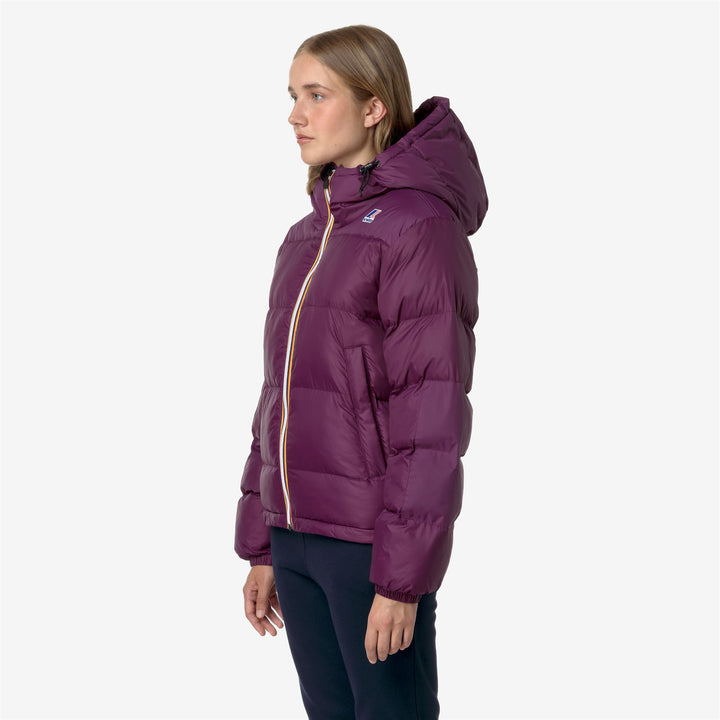 Jackets Unisex LE VRAI 3.0 CLAUDE HEAVY WARM Mid VIOLET DK PURPLE Detail (jpg Rgb)			