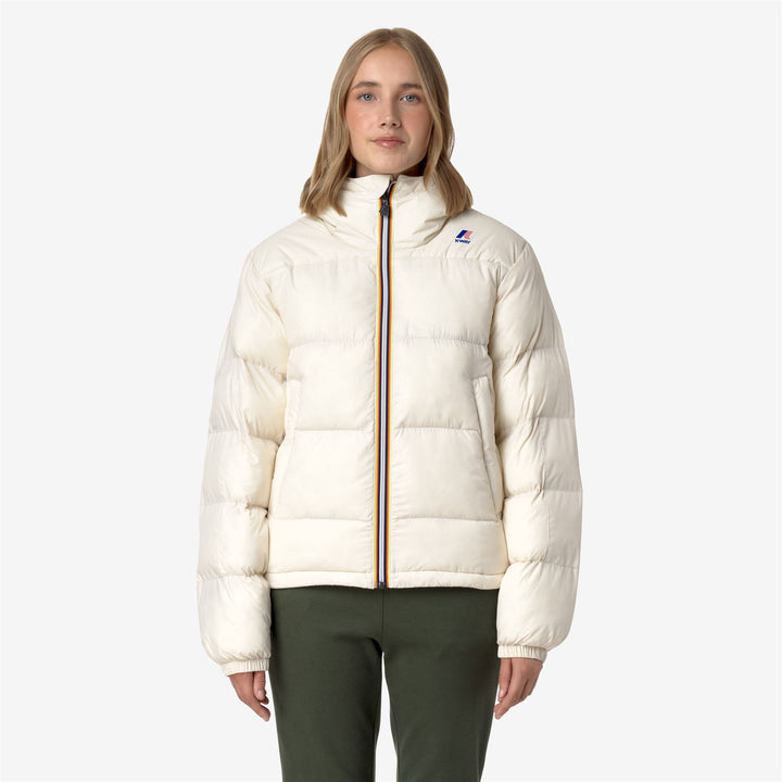 Jackets Unisex LE VRAI 3.0 CLAUDE HEAVY WARM Mid BEIGE ARCTIC Dressed Back (jpg Rgb)		