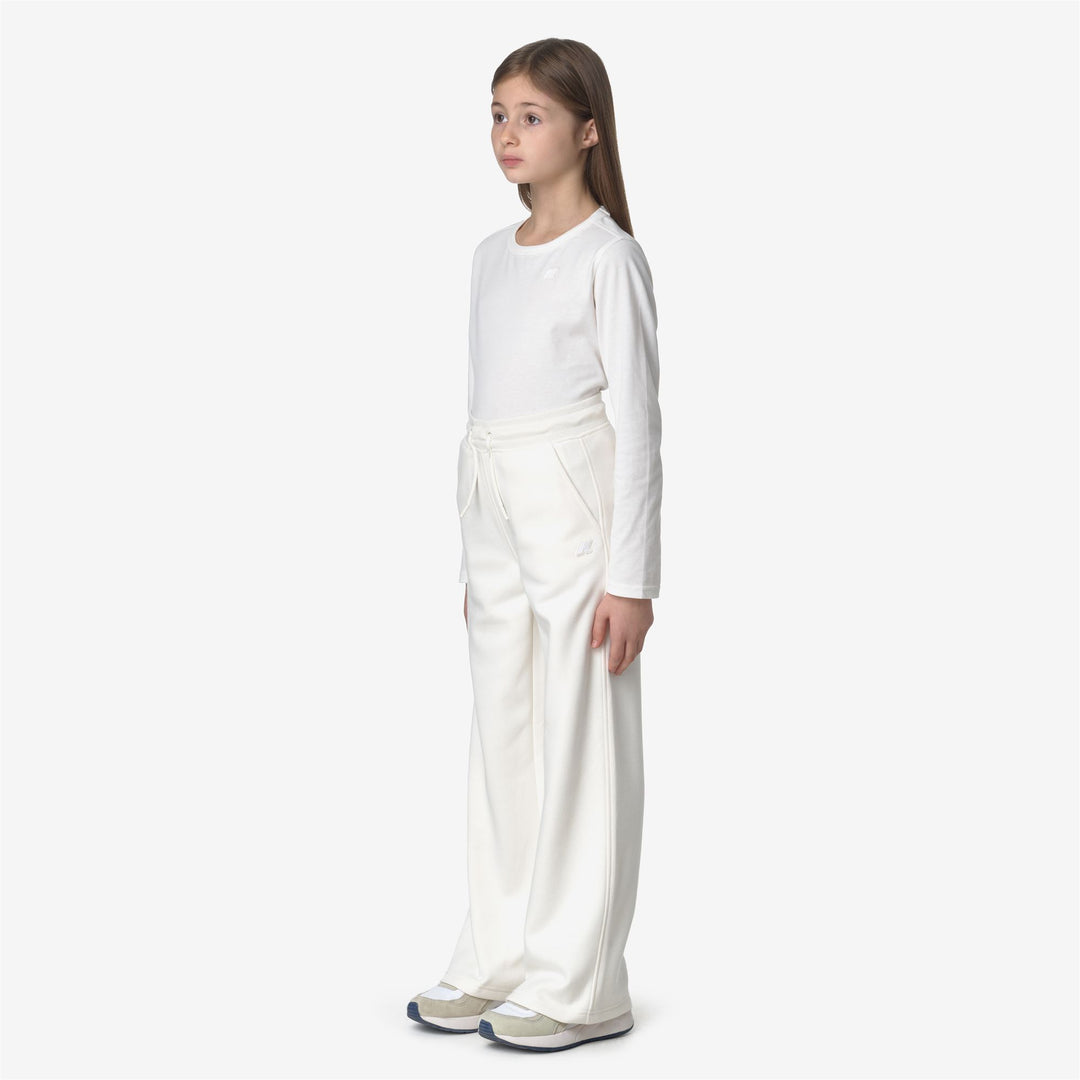 Pants Girl P. GIN Sport Trousers WHITE GARDENIA Detail (jpg Rgb)			