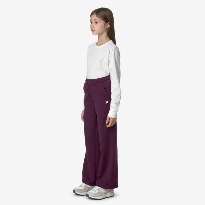 Pants Girl P. GIN Sport Trousers VIOLET DK PURPLE Detail (jpg Rgb)			