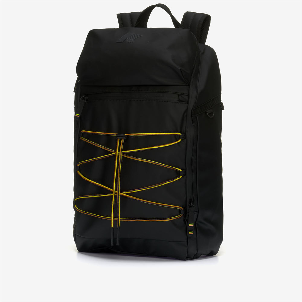 Bags Unisex YANIS Backpack BLACK PURE Dressed Front (jpg Rgb)	