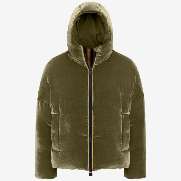 Jackets Man CLAUDER VELVET THERMO DOUBLE Short GREEN WINTER Photo (jpg Rgb)			