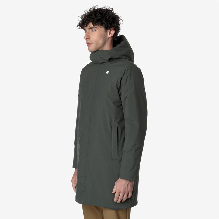 Jackets Man THOMAS WARM OTTOMAN Long GREEN BLACKISH Detail (jpg Rgb)			