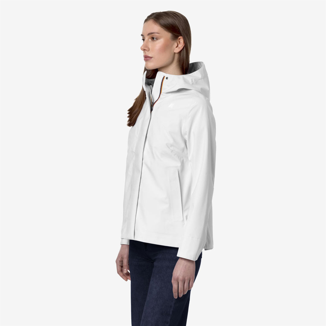 Jackets Woman MADALINA BONDED JERSEY Mid WHITE Detail (jpg Rgb)			