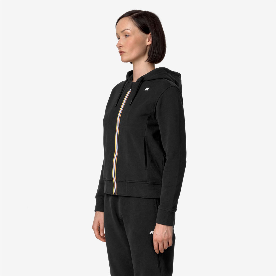 Fleece Woman DELINE FLEECE PEACH Jacket BLACK PURE Detail (jpg Rgb)			