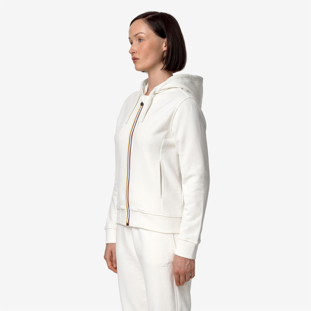 Fleece Woman DELINE FLEECE PEACH Jacket WHITE GARDENIA Detail (jpg Rgb)			