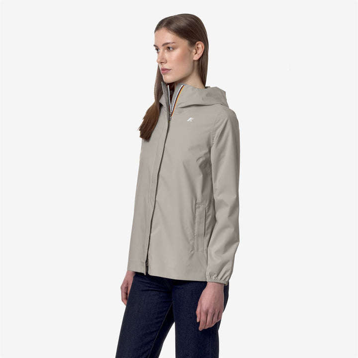 Jackets Woman MARGUERITE STRETCH DOT Mid BEIGE LT Detail (jpg Rgb)			